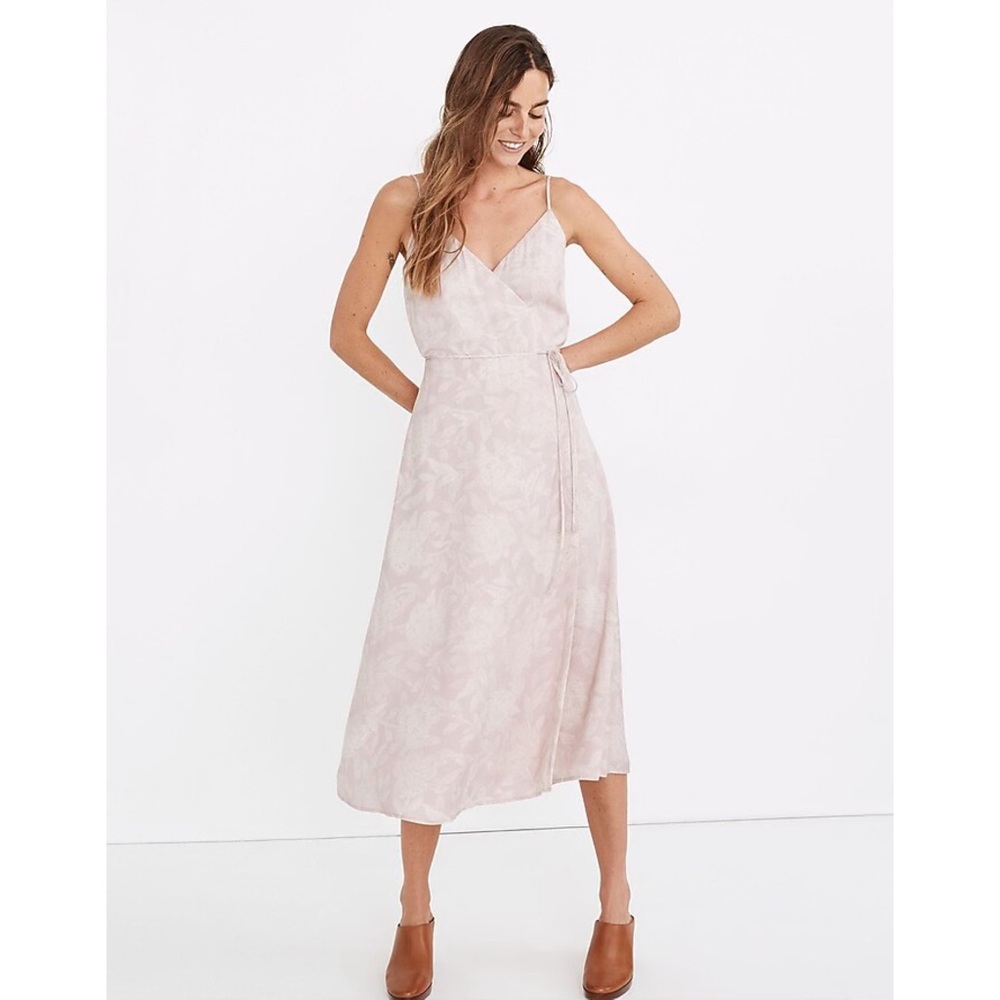 Madewell (Re)sourced Crepe Cami Wrap Dress